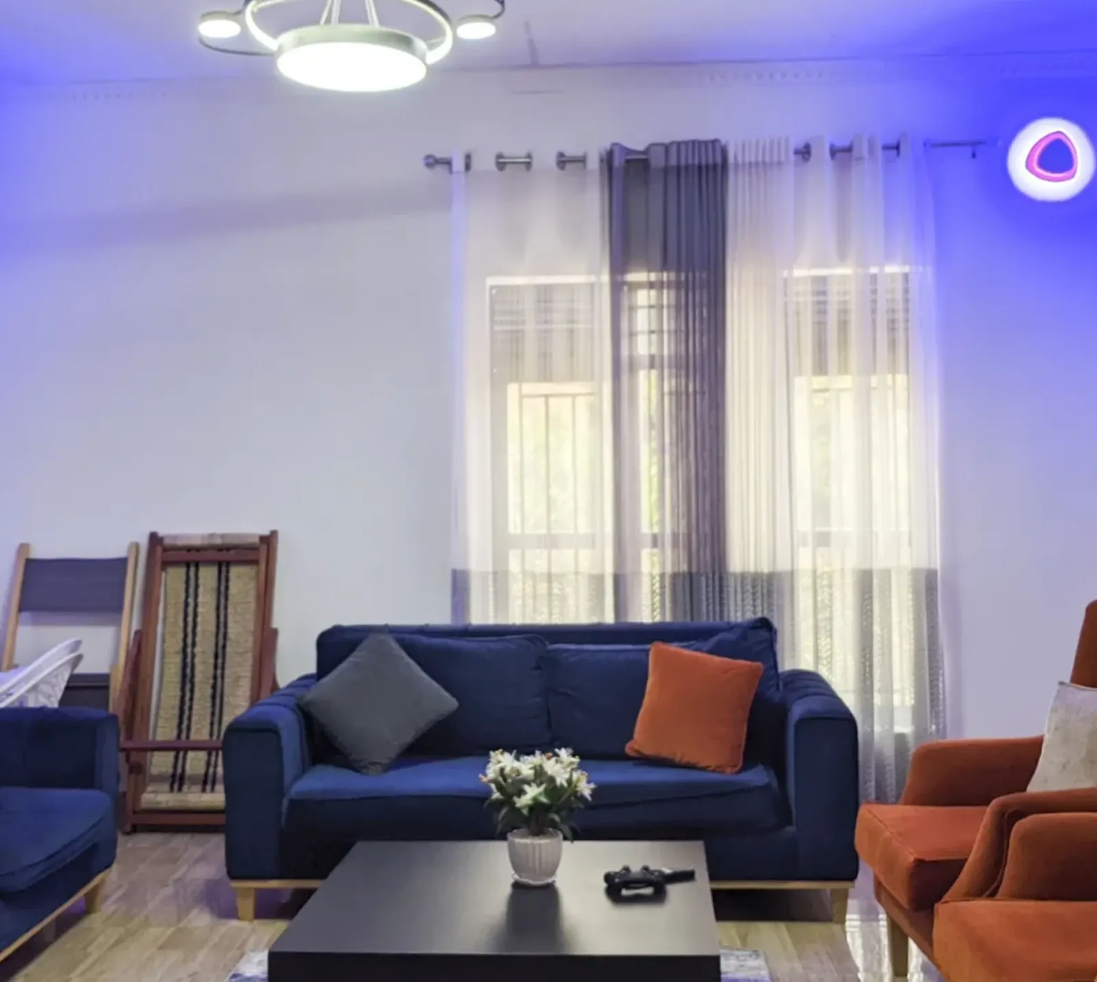 The sitting room in the evening